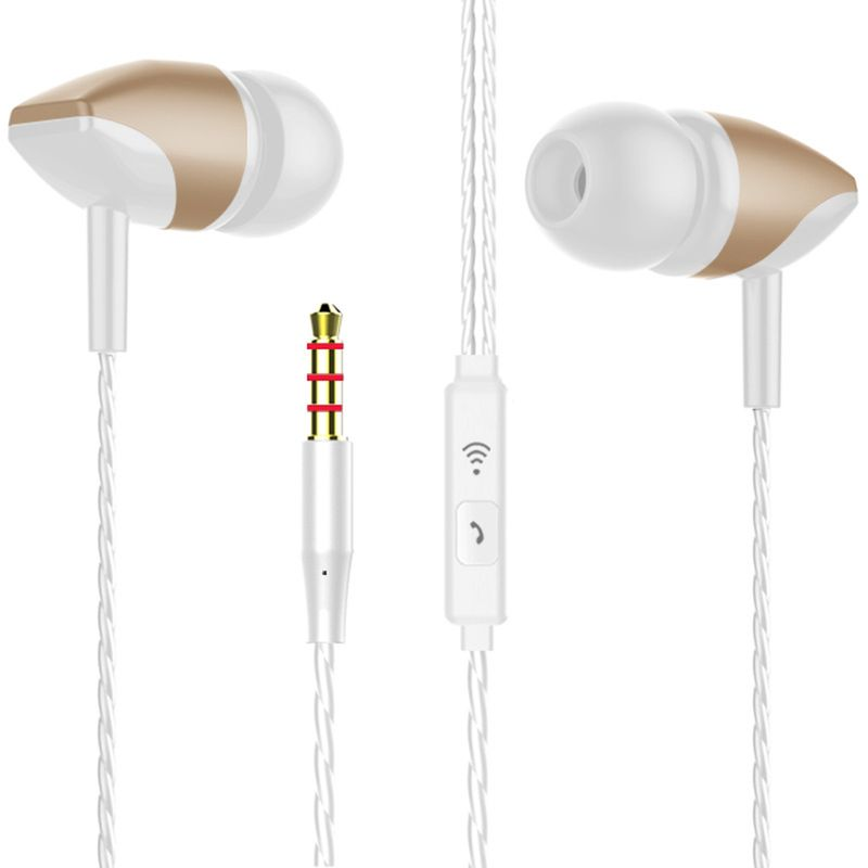 S22 Wired Headphone Ergonomic Anti-winding TPE Mega Bass In-ear Earphone For Music_voghion.com