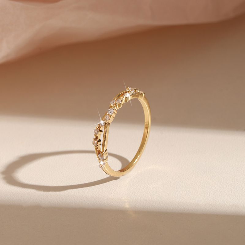 Anelli da donna con indice impilabili, stile minimalista e di lusso, con micro pavé di zirconi, design lineare, personalità alla moda_voghion.com