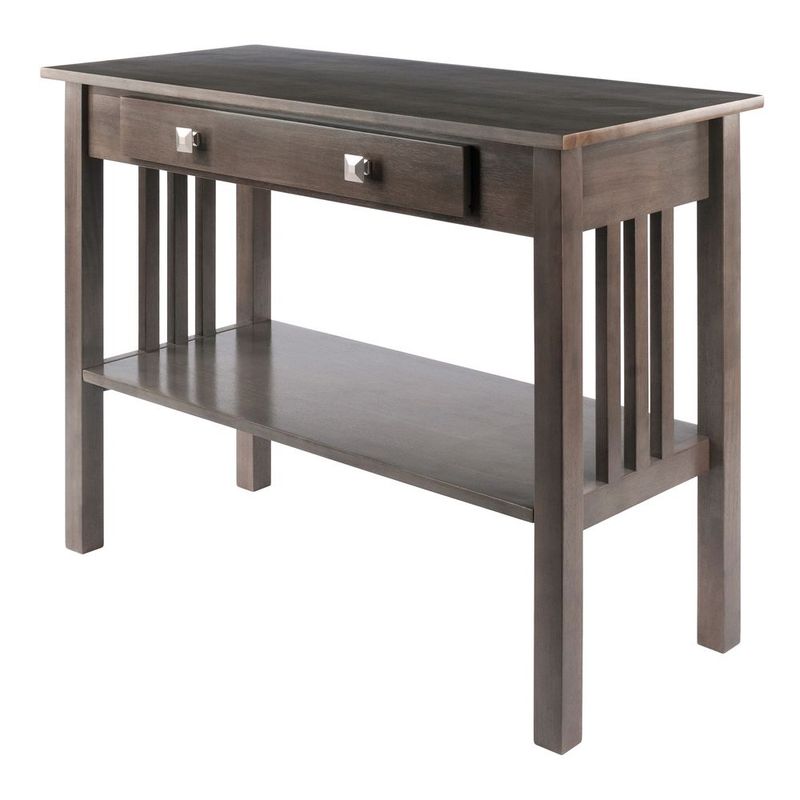 Stafford Console Hall Table; Oyster Gray_voghion.com