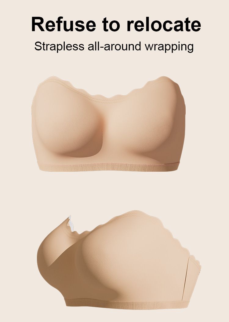 Sous-vêtements et vêtements de nuit Soutien-gorge sans bretelles antidérapant pour femme avec boucles dans le dos_voghion.com