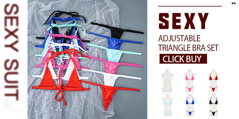 Mini reggiseno sexy Set Wirefree Reggiseno sfoderato in rete ultrasottile Set di slip nero trasparente 2 pezzi Halter da donna Esotico_voghion.com