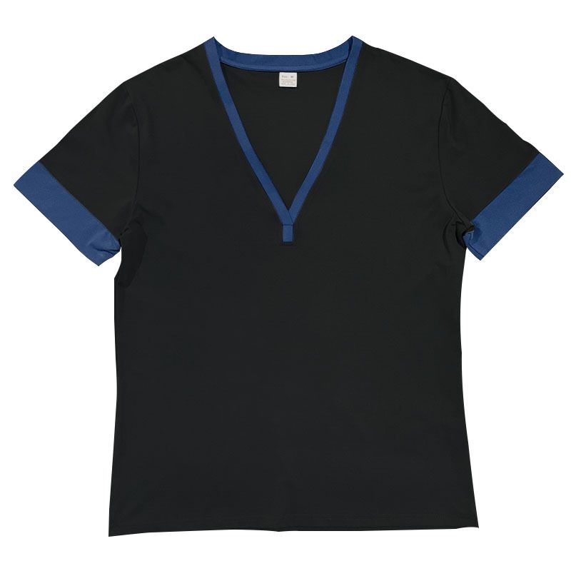 Instagram 2024 Saldi Estivi Maglietta Casual da Uomo a Maniche Corte con Scollo a V e Grandi Righe_voghion.com