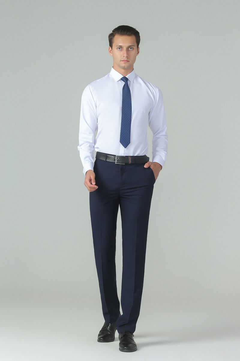 Camicia bianca da uomo Advanced Sense Of Fashion Business Abbigliamento formale_voghion.com