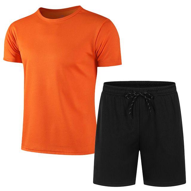 Conjuntos para hombre, traje de verano, traje de dos piezas, ropa deportiva, camisetas, pantalones cortos, marca de moda, ropa para correr, Fitness, gimnasio, conjunto corto para hombre_voghion.com