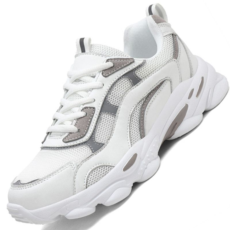 Zapatillas de running para mujer con aumento de altura, transpirables, para parejas, deportivas de baloncesto_voghion.com