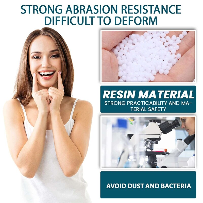 Set regolabile Impiallacciatura sorridente istantanea Sbiancamento denti per protesi Decora gli spazi tra i denti_voghion.com