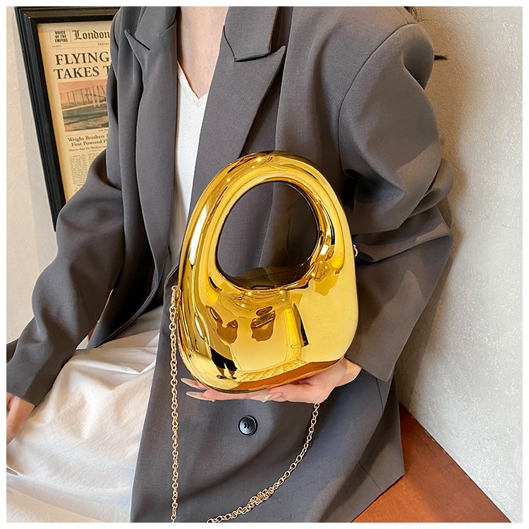 Catena di design di nicchia 2024 estate nuova borsa a tracolla in acrilico con specchio personalizzato per le donne_voghion.com