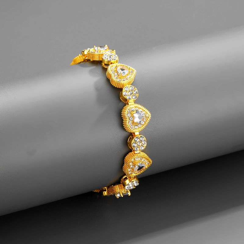 Hiphopo „New Love Rock Candy“ cirkonio sujungimo karoliai, 12 mm geometrinis kubietiškos grandinėlės asmenybės mados tendencijų papuošalai_voghion.com
