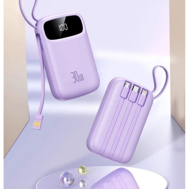 Universal IPhone 15 Dedicated Self-Corded Fast Charging Power Bank 20000mAh Large Capacity Compact_voghion.com