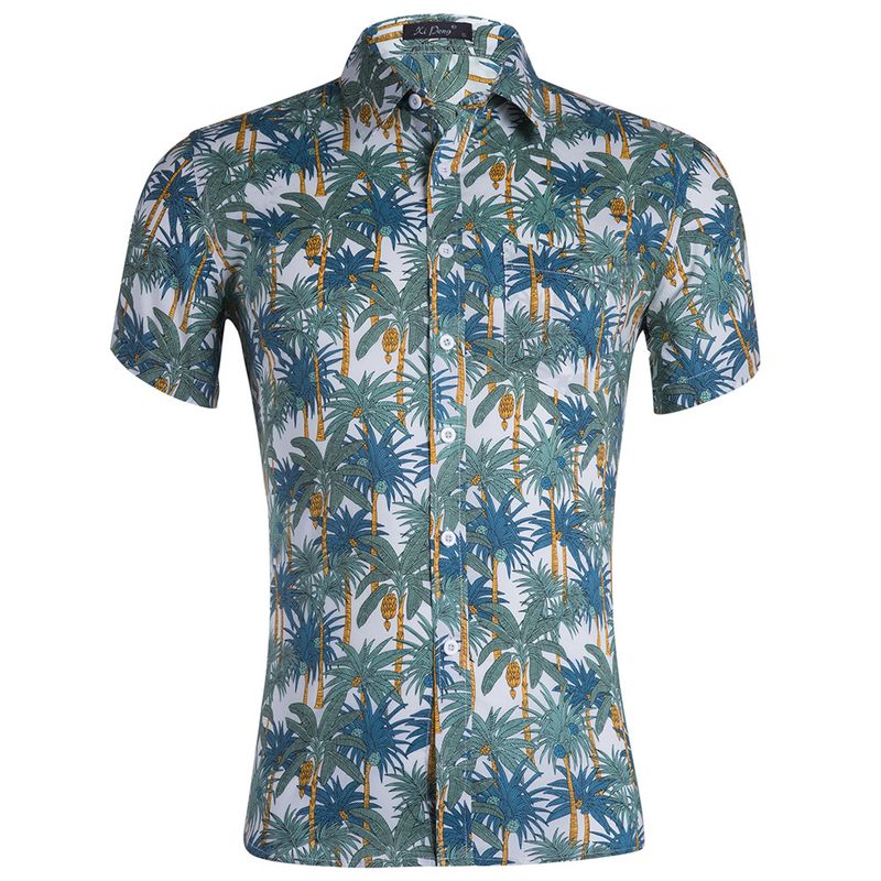 Unbeatable Quality Hawaii US Printed New Plus Size Men's Casual Beach Shirt_voghion.com