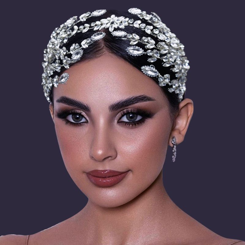 Braut Kopfschmuck Handgemachte Strass Stirnband Haarband Haarband Haar Zubehör Hochzeit Party Zubehör_voghion.com