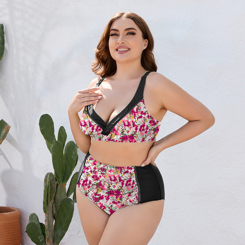 Hot Selling Bikini Sexy Plus Fat Plus Multi-Color Optional Split Swimsuit for Women_voghion.com