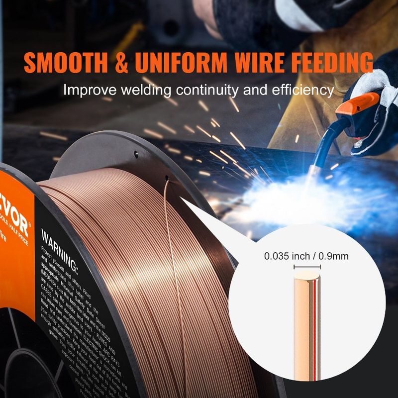 Solid Wire 0.035inch Welding Mild Welding MIG Wire 11LBS MIG ER70S6 Steel_voghion.com