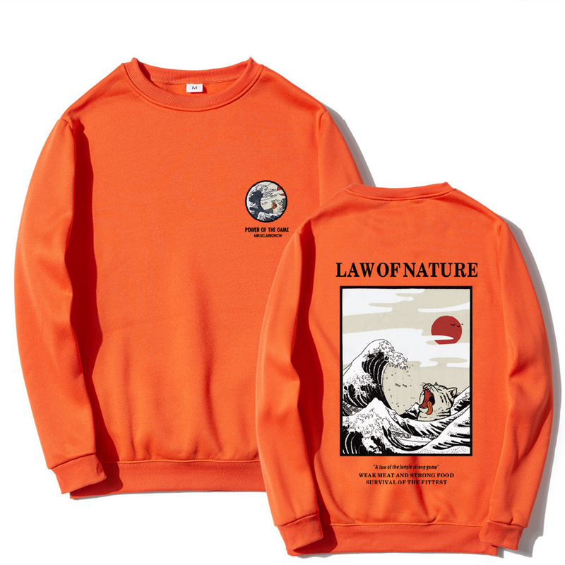 Trendy brand funny cat wave autumn and winter men and women leisure fleece sweater pullover Hoodie sweater men_voghion.com