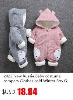Vinter drengefrakke 2024 Ny babypelskrave Hættebomuld Plus Velvet Thicken Varm jakke til børn Parka 2-8 år Børnetøj_voghion.com
