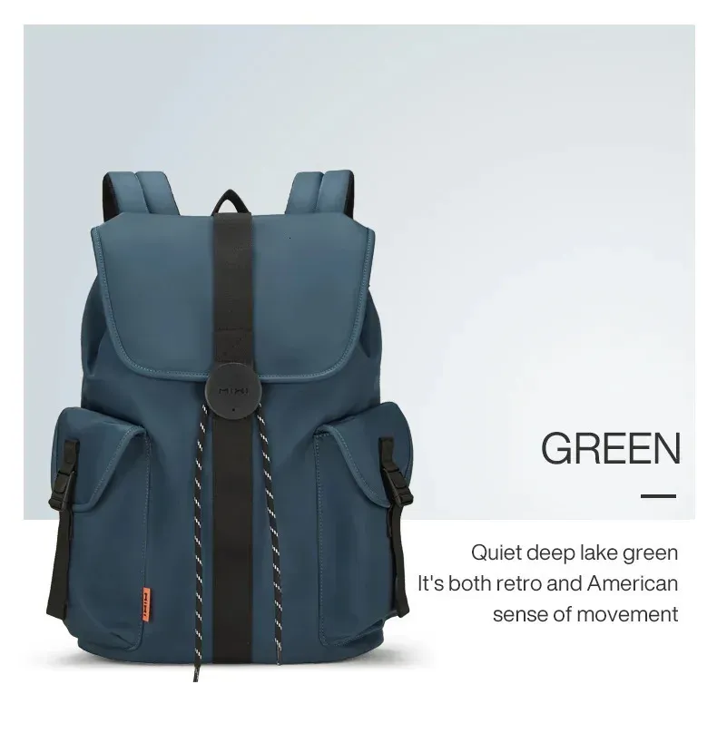 Sac à dos Mixi 16 pouces pour ordinateur portable, étanche, léger, décontracté, pour week-end, voyage, pour étudiants_voghion.com