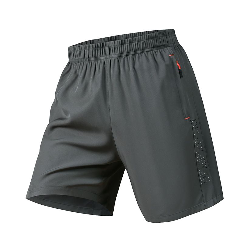 Ice Silk Cropped Pants In Summer, Thin Casual Quick Drying Pants, Loose Fit Sports And Fitness Running Shorts For Men_voghion.com