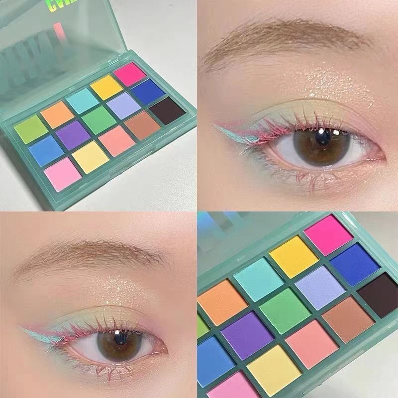 Macaron Lidschatten-Palette gleichen Stil bunte Multi-Color 18 Farben Bühne Pink Serie Make-up_voghion.com