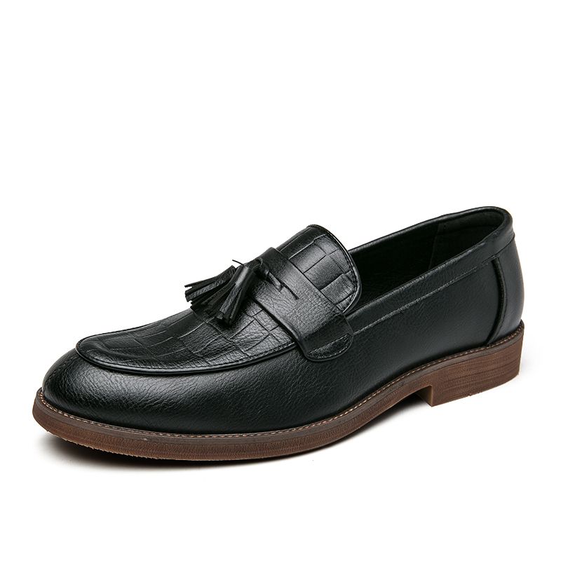 2022 Leren Casual Heren Loafers Band Slip On Mannelijke Dress Schoenen Vrijetijds Stijl Grote Maat 38-47 Goede Slijtvaste Zool_voghion.com