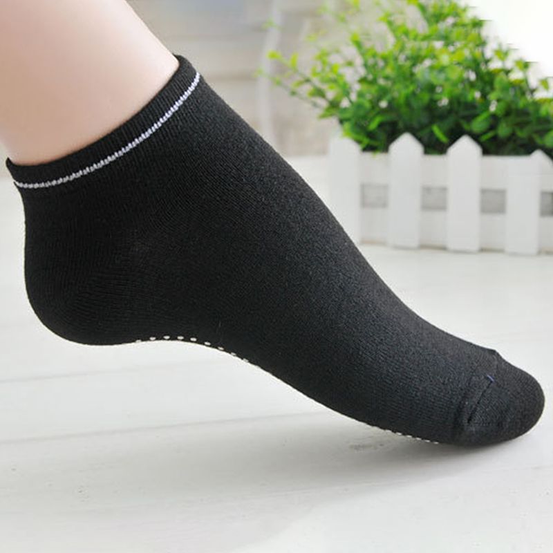 Kaou Ankle Socks Elastic 3D PVC Particle Cotton Yoga Toe Socks for Home_voghion.com