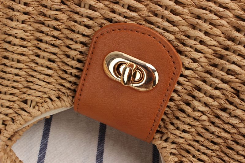 borsa strutturata per le donne borsa di paglia di design di nicchia popolare borsa a tracolla intrecciata alla moda alla moda_voghion.com