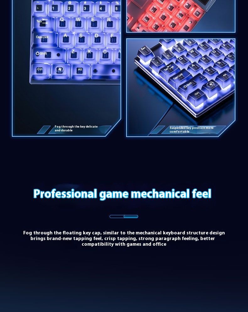 Great Wall 18 Kablolu Klavye Aydınlatmalı Gerçek Robotik Kol Sensörü Lenovo HP Oyun Masaüstü Dizüstü Bilgisayarı İçin_voghion.com