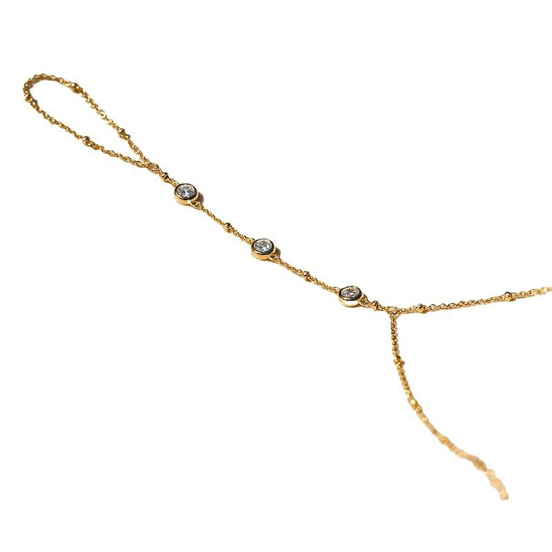 Braccialetto semplice e versatile con perline di rame intarsiate, personalità squisita e alla moda, con cristalli_voghion.com