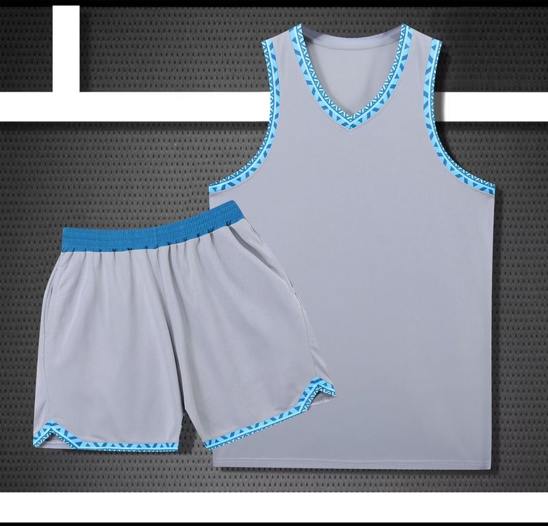 Costum de baschet american nou, set pentru bărbați, umeri îngusti, jerseu la modă, maiou sport, student, competiție, echipă, uniformă_voghion.com