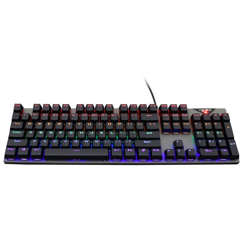 Arabic Language Mechanical 104 Keys Blue Switch 20+ Lighting Colorful Keyboard_voghion.com
