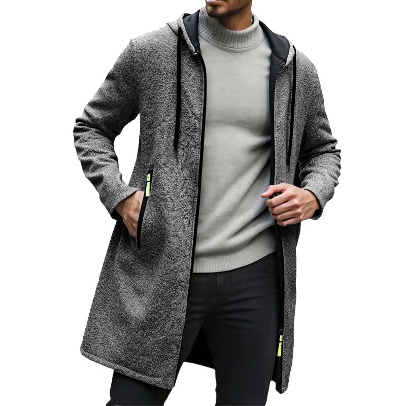 Herbst Männer Felpe con cerniera Felpe Langarm Für Männer Im Freien Warme Mit Kapuze Streetwear Herren Oversize Winter Top Jacke Mantel_voghion.com