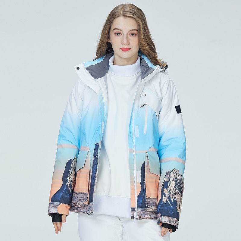 Nuovo completo da donna, con tavola singola e doppia, giacca da sci invernale calda e spessa in stile coreano_voghion.com