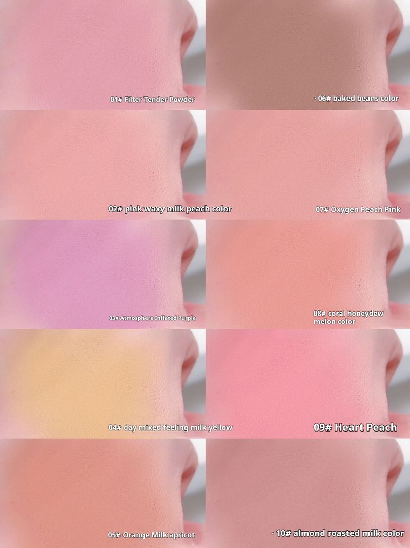 Fard in crema multiuso tutto in uno, color pesca, nude, opaco naturale, nuovo fard in polvere e argilla per il trucco_voghion.com