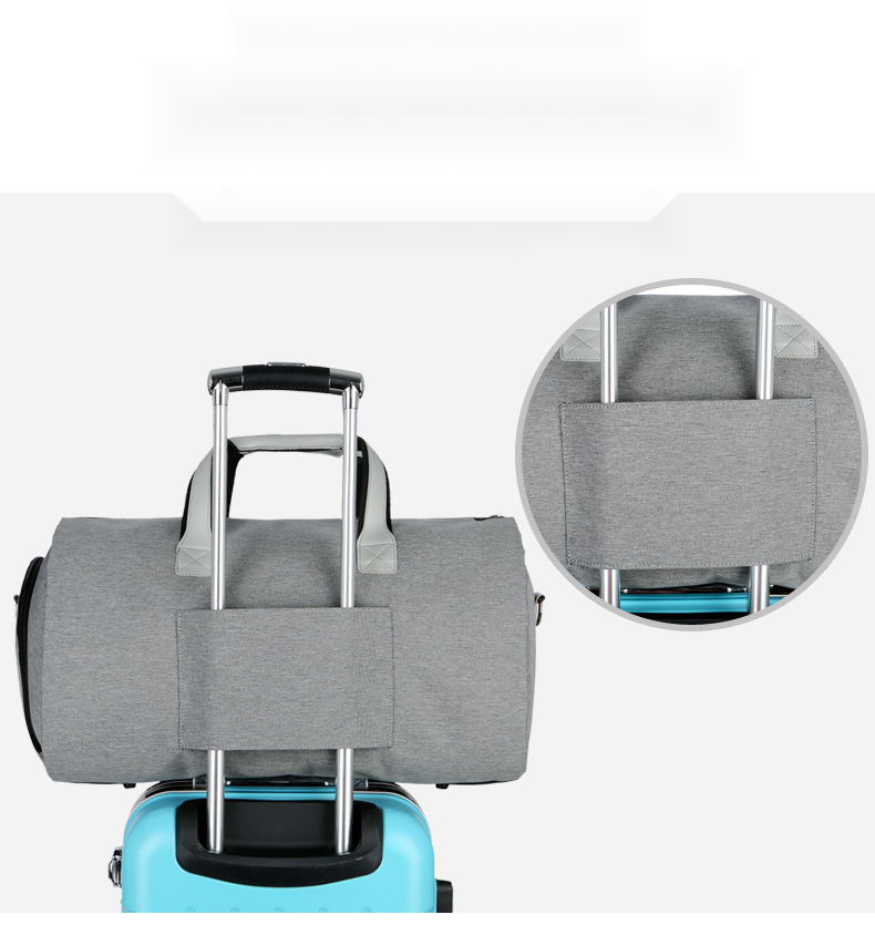 Borsa da viaggio multifunzionale per uomo, portatile, impermeabile, con separazione asciutta e bagnata, borsa a tracolla con una spalla_voghion.com