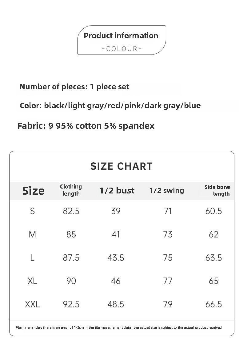 Chic And Comfortable: New Pull Frame Elastic Large Size Women’s Pure Cotton Nightgown - Vest Skirt Style, Versatile Home & Outdoor Wear_voghion.com