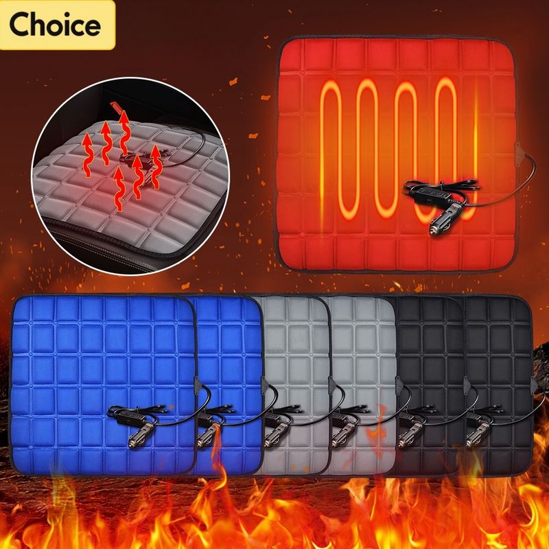 12V Cover 3 Gear Adjustable Temperature Electric Heating Pads Heated Car Cushion Winter Seat Warmer_voghion.com