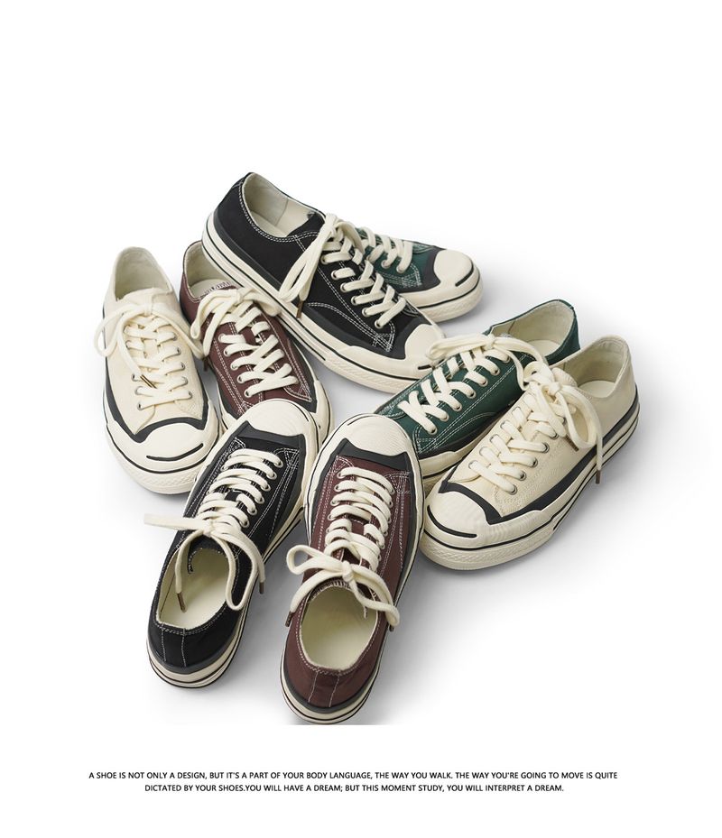 2024 novos sapatos brancos masculinos e femininos com sola grossa e respirável, lona com aumento de altura e cano baixo, da moda, japoneses e_voghion.com