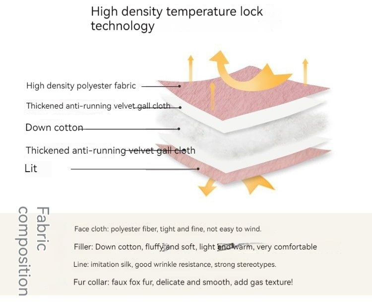 2022-es új bikakürt gombos kialakítás, lehúzható kis rövid, vastagított pamutkabát női őszi és téli_voghion.com