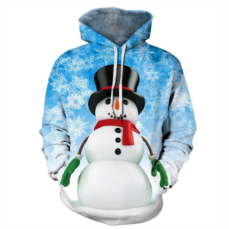 2023 Felpa con cappuccio per coppia di Natale europea e americana nuova Felpa con cappuccio cosplay di Babbo Natale con stampa digitale 3D_voghion.com