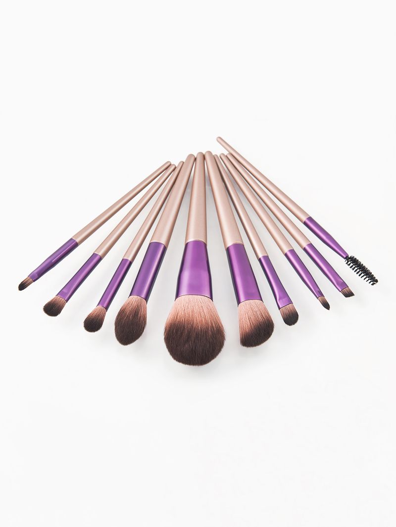 10-teiliges Make-up-Pinsel-Set Morandi Make-up-Pinsel-Set GUJHUI_voghion.com