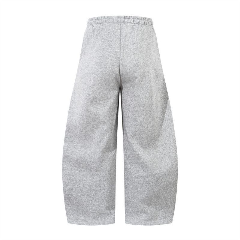 Men's Clothing Pleated Wide Leg Casual Pants In Spring And Autumn With Loose Drawstring And Elastic Waist, Trendy Solid Color Trousers_voghion.com