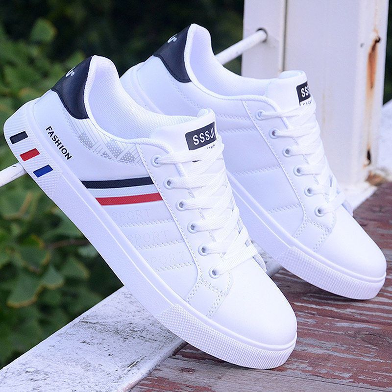 Frühling Neue Koreanische Vielseitige Kleine Weiße Student Flache Bord Herren Trendy Sport Und Freizeitschuhe_voghion.com