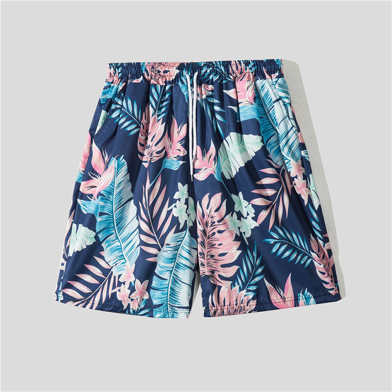 Herre Hawaii seaside strand feriedress herre løs pluss størrelse par trendy kortermet blomsterskjorte tilfeldig todelt sett_voghion.com
