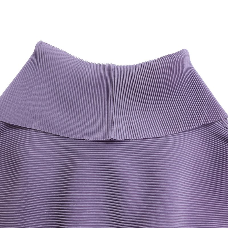 Abbigliamento da donna primavera nuova moda top con maniche a pipistrello e gonna di colore sfumato in due pezzi_voghion.com