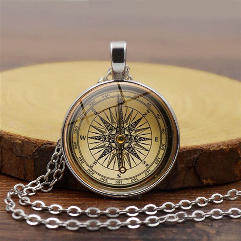 Nieuwe Steam Punk Kompas Tijd Ketting Mode Hanger Trui Ketting Sieraden_voghion.com