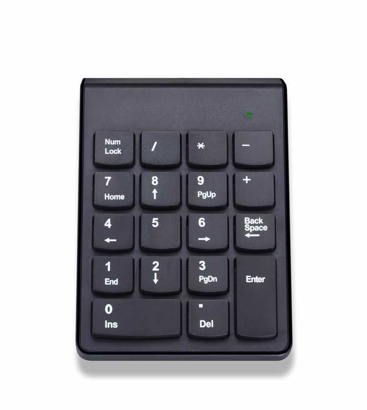 Teclado numérico inalámbrico para portátil, pequeño, con USB, con caja registradora y teclado financiero._voghion.com