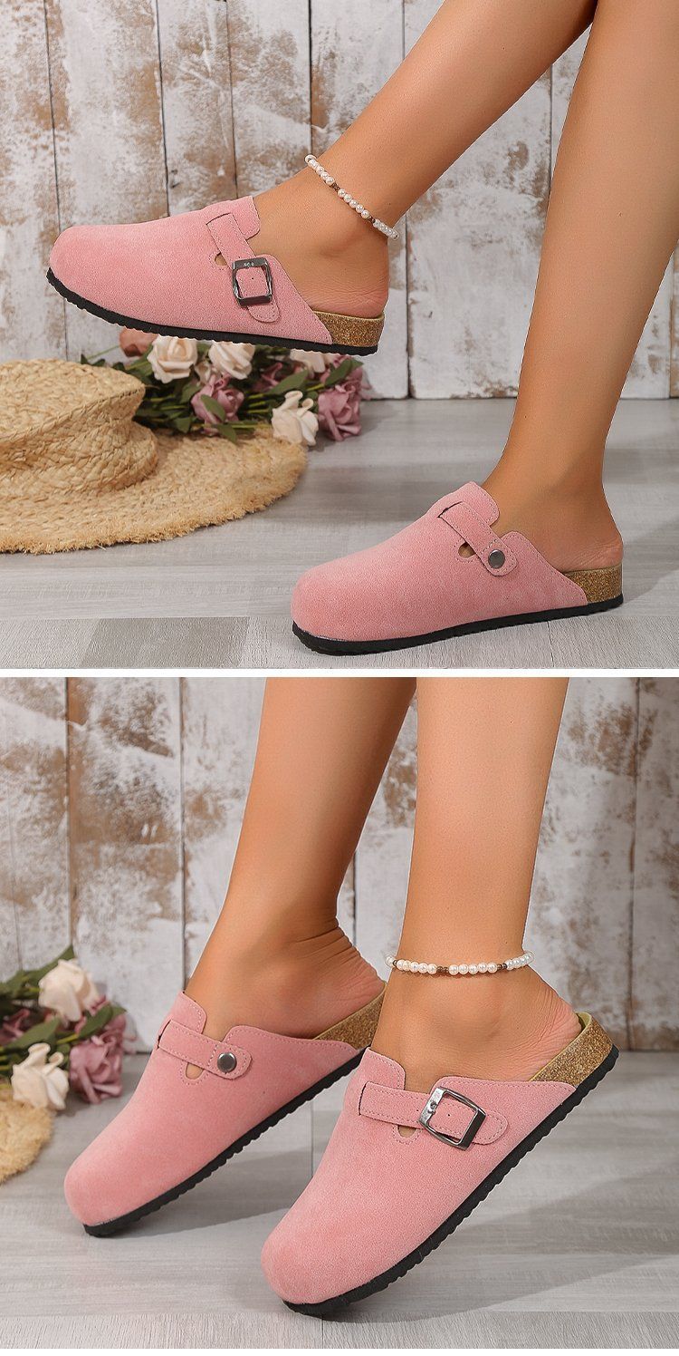 Damen große Größe Außenhandel römische Schuhe lässig halbe Drag faule Schuhe Flut_voghion.com