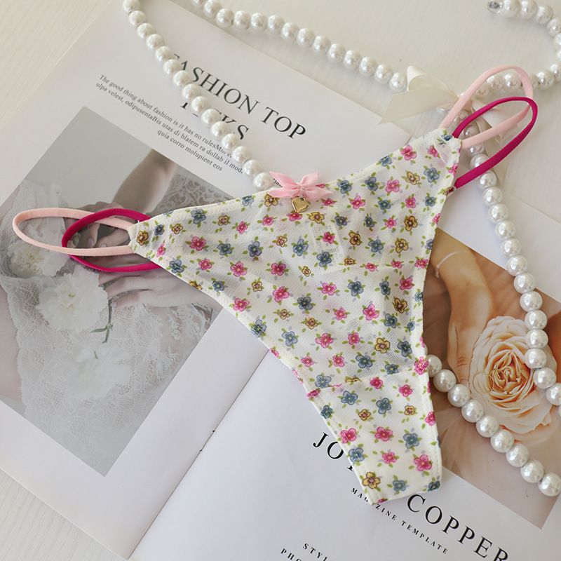 123 123 123 428 Perizoma a rete sexy trasparente fragola ciliegia intimo carino da donna vita bassa ragazza_voghion.com