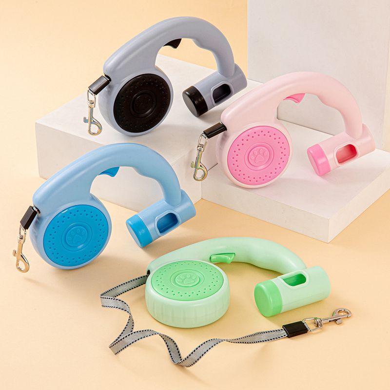 Neu Multifunktionale Automatische Pet Poop Box Multi-farbe Walking Hund Einziehbare Leine_voghion.com