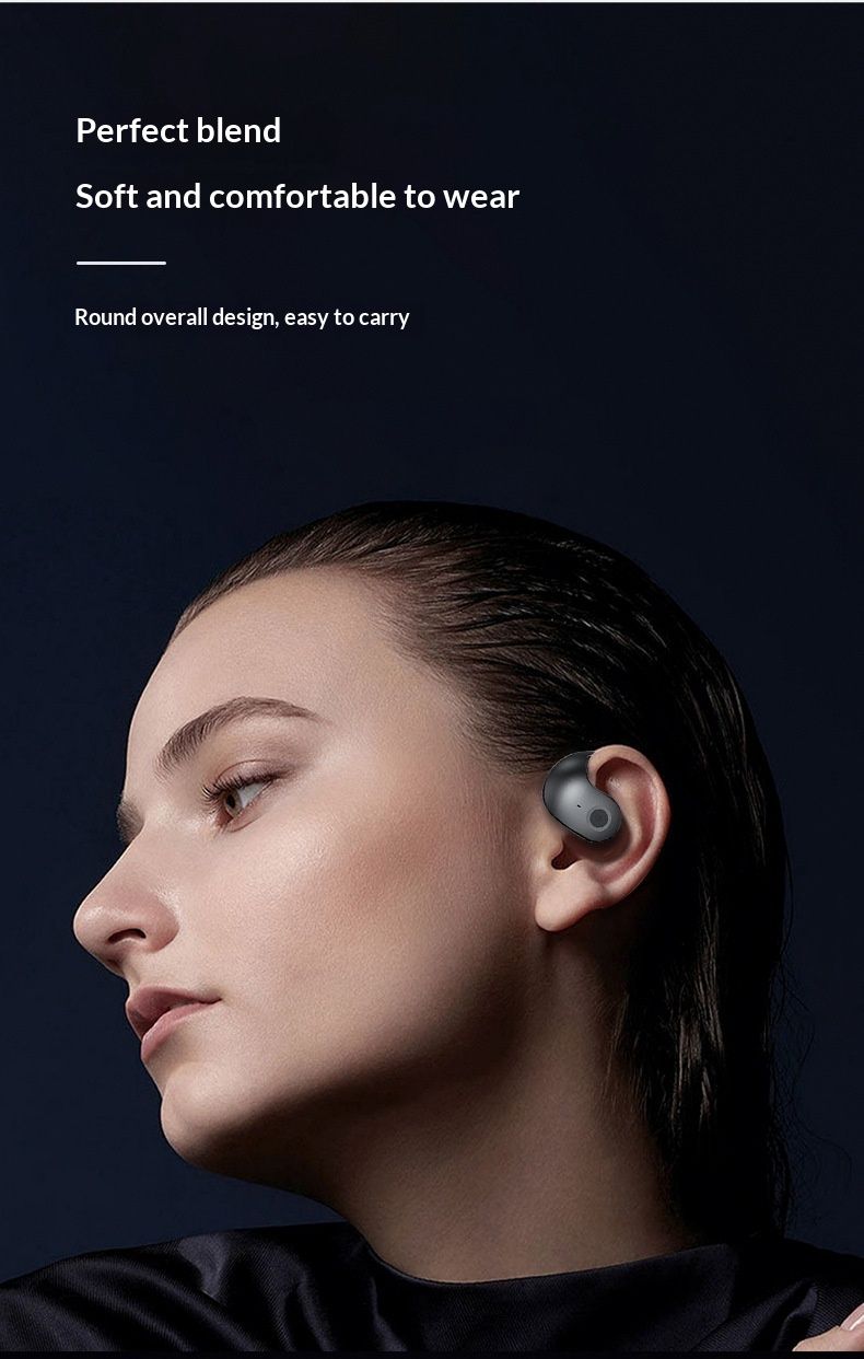 NeoGear Nowa mała kulka kokosowa AI Inteligentny wielokrajowy tłumacz Bluetooth Zaczep na ucho Długa żywotność baterii OWS Bezprzewodowy_voghion.com