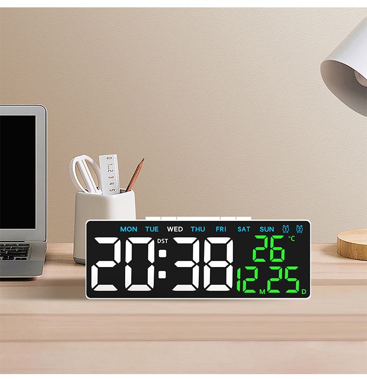 New Multifunctional Simple LED Digital USB Output Bedside 5510 Alarm Clock_voghion.com